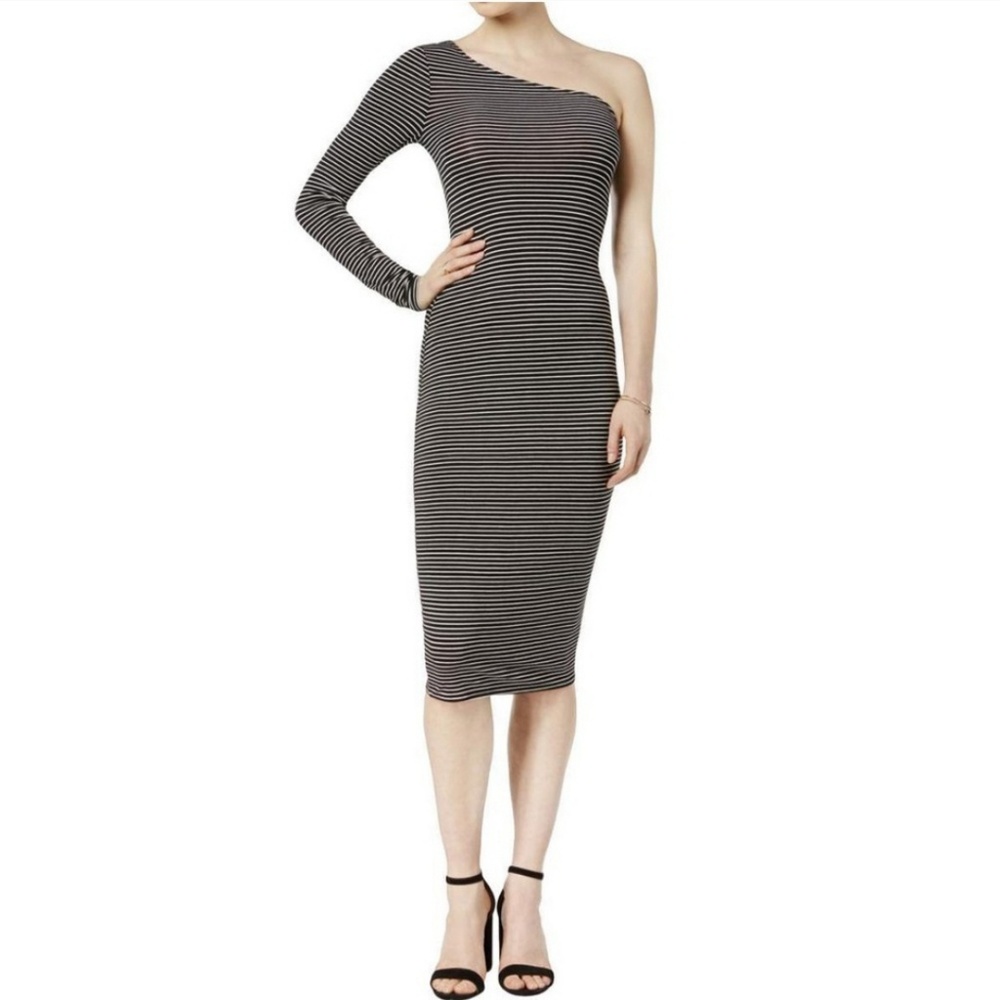 Sexy Striped One Shoulder Sydney Tube Dress